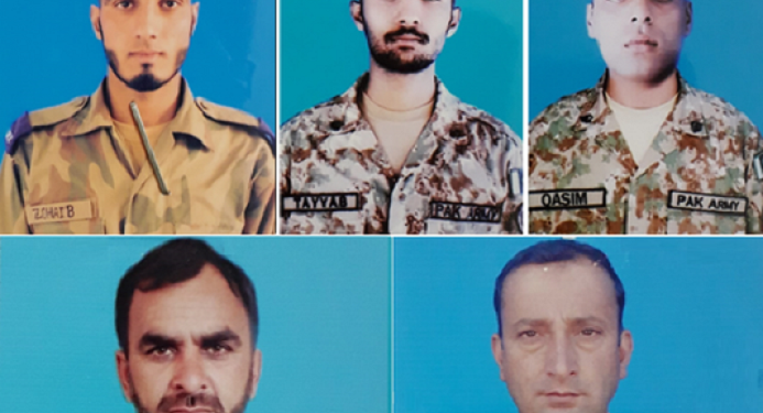 LOC blast explosive Five Pakistan Army soldiers martyred wegreenkw