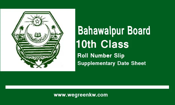 Bahawalpur 10th Class Supply