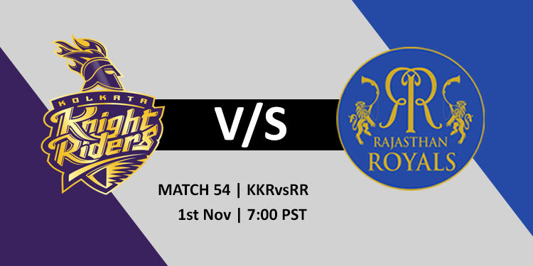 kkr vs rr 54th match