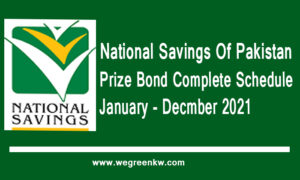 Prize Bond Schedule