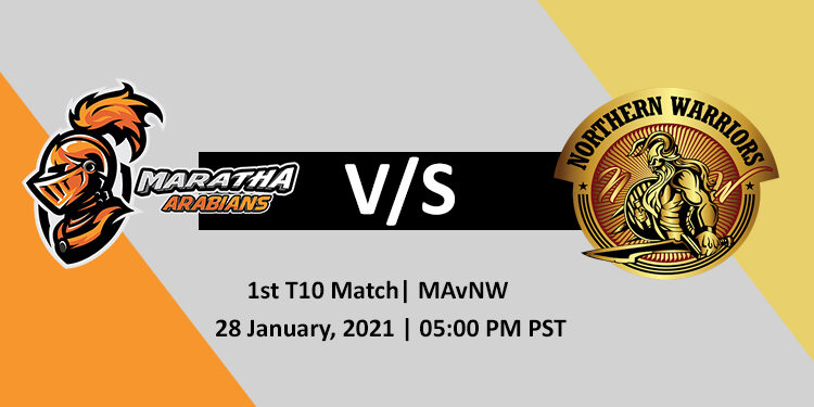 NW vs MA 1st T10 Match in Abu Dhabi - 2021