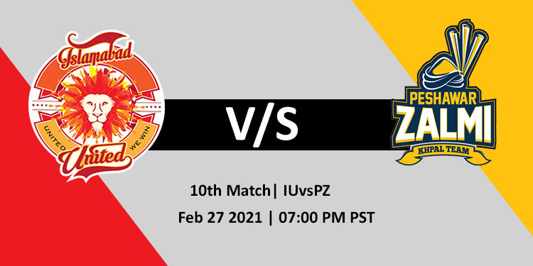 IU vs PZ PSL 2021 10th Match LIVE