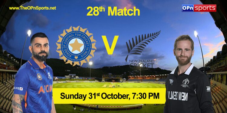 IND vs NZ 28th Match, India vs New Zealand Live Cricket Score ICC T20 World Cup 2021