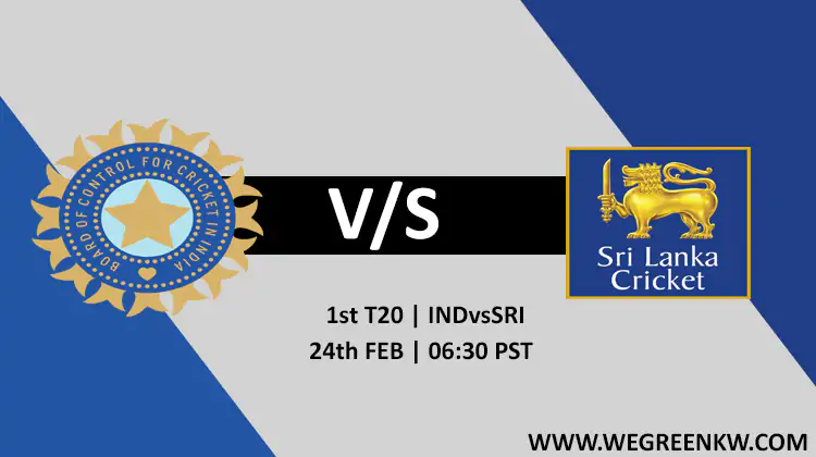 India vs Sri Lanka 1st t20 24 Feb