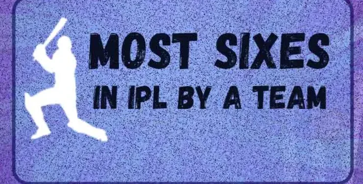 Top 5 Teams Most Sixes in IPL