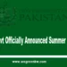 Punjab Govt Officially Announced Summer Vacations