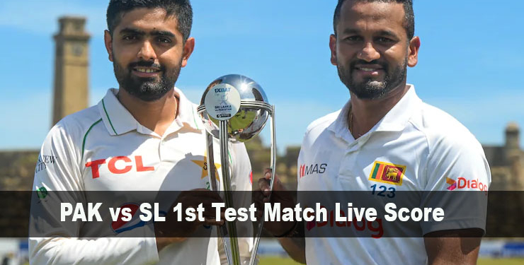 PAK vs SL 1st Test Match Live Score