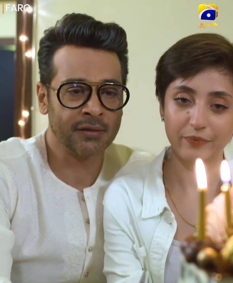 Sehar Khana and Faysal Qureshi in Farq Drama cast