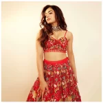 Rashmika Mandanna looks hot in red dress