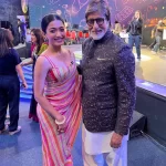 Rashmika Mandanna with Superstar actor Amitabh Bachchan