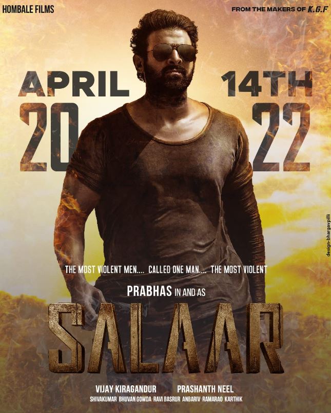 Salaar Movie Release Date Poster