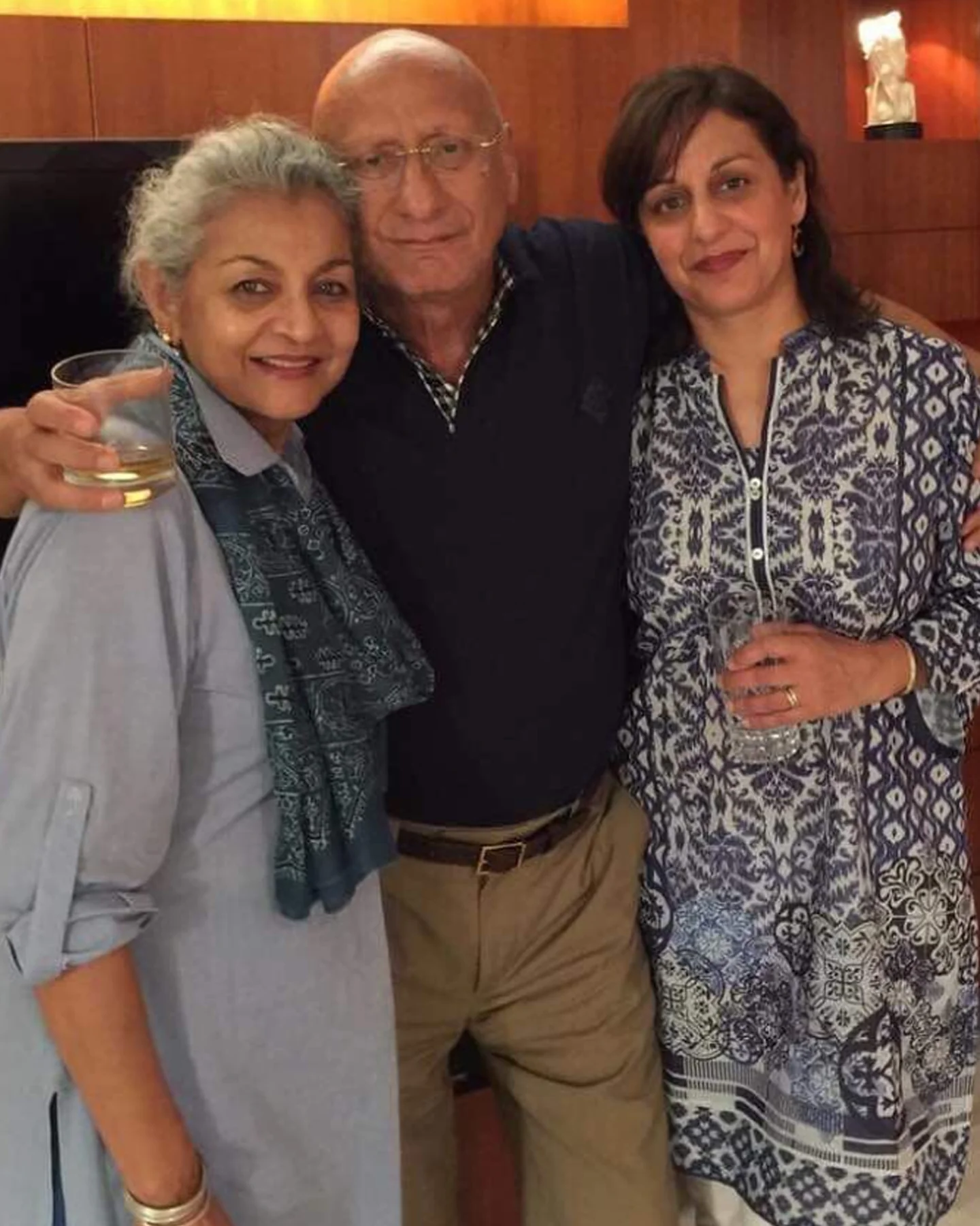 Shamim Hilaly with her husband