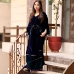 Sabeena Farooq in velvet Dress