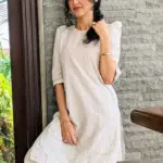 Actress Noreen Gulwani in White Dress