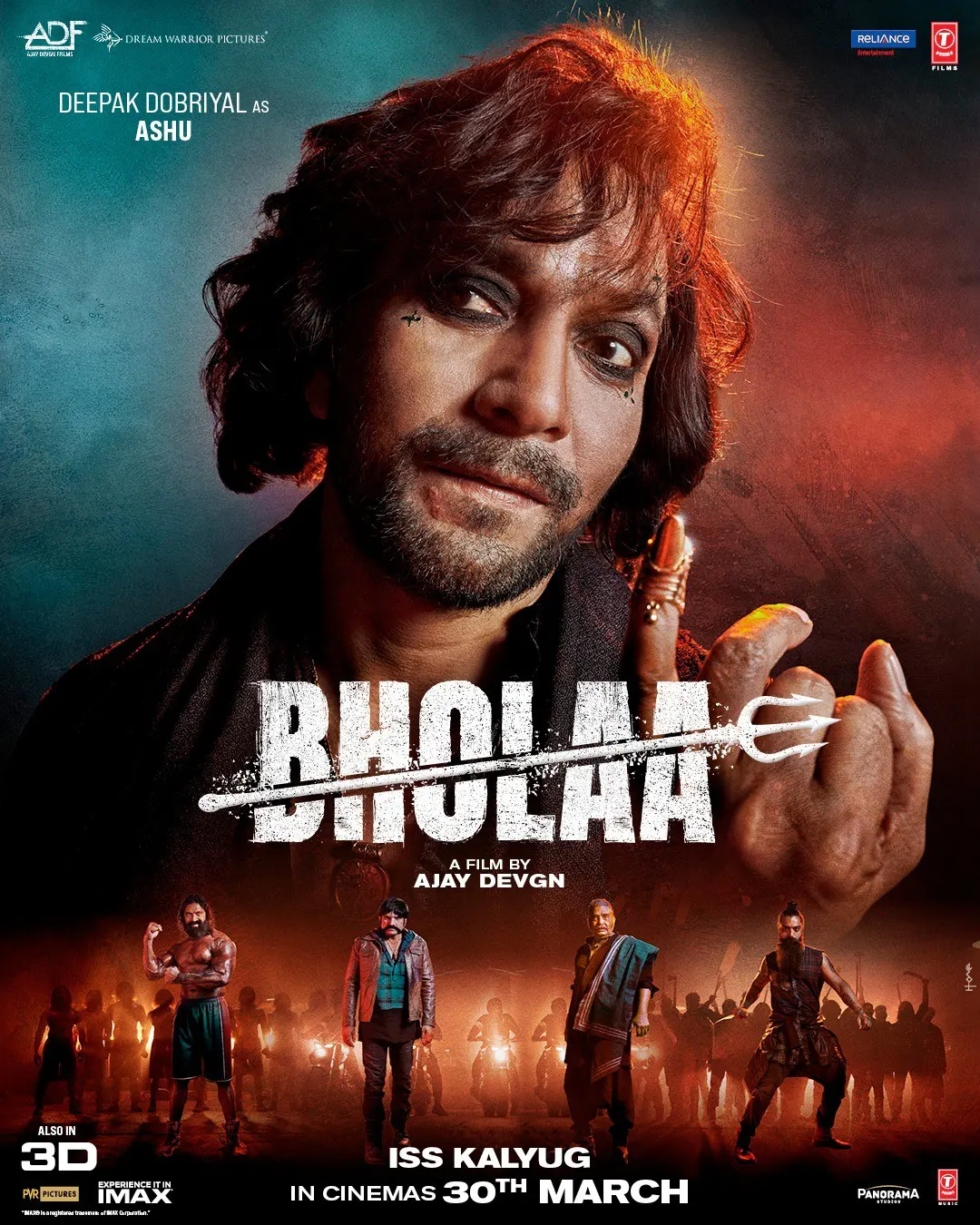 Deepak Dobriyal as Ashu in Bholaa Movie 2023