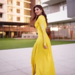 Pakistani actress & model Mariam Ansari in Yellow dress