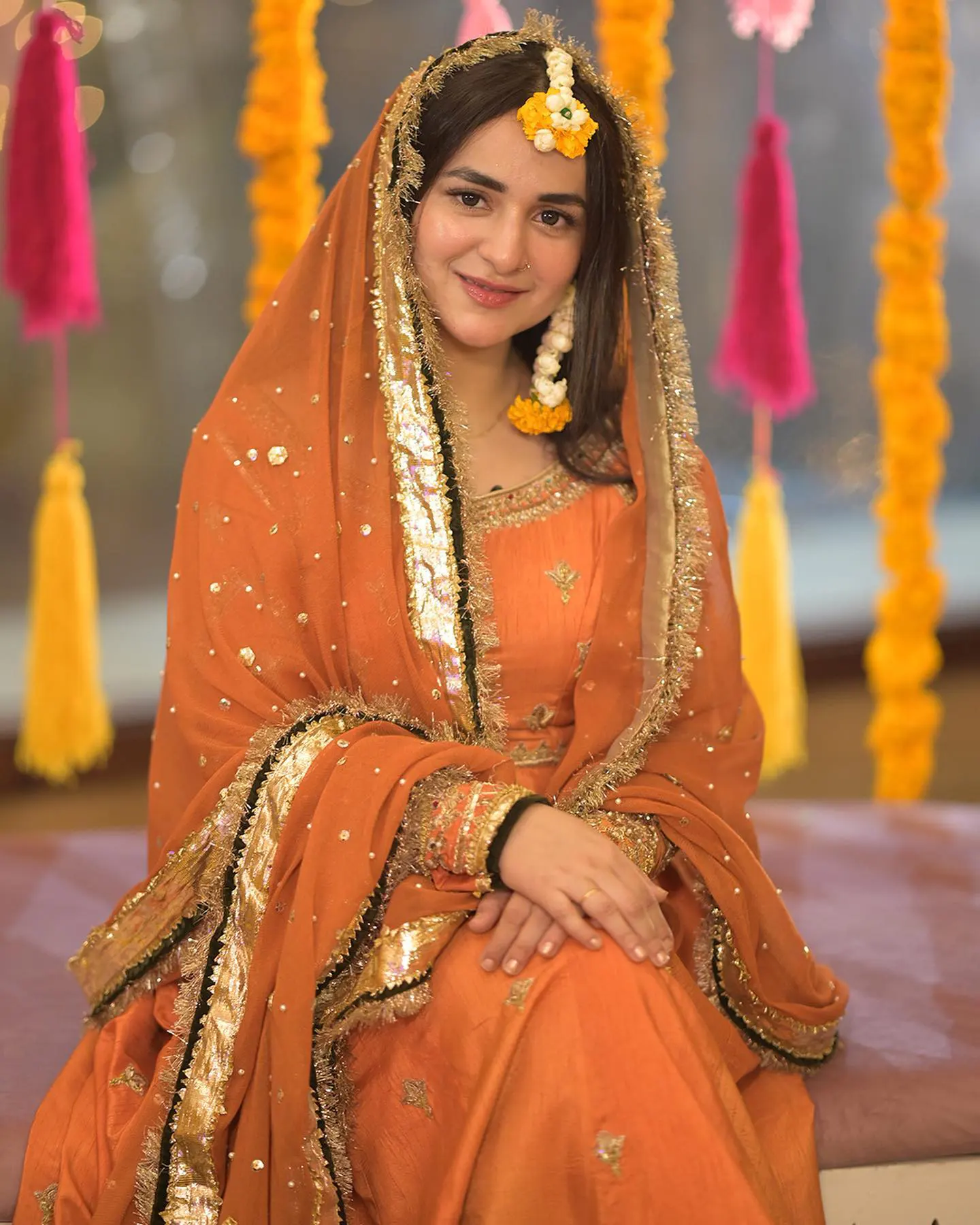 Actress Yumna Zaidi Hina Mehndi Rasm in Tere Bin Drama