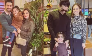 Aiman Khan and Muneeb Butt Latest Photos with her Daughter