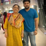 Bala Saravanan with his Mother