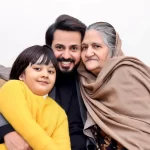 Pakistani Actor Bilal Qureshi with Mother & Son