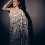 Pakistani famous actress Hira Mani in saree looks