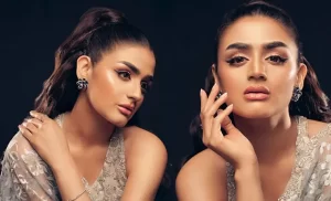 Pakistani actor Hira Mani in a dazzling silver & pink gown Pictures