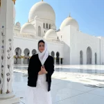 Reem Sameer Shaikh in Sheikh Zayed Grand Mosque, Abu Dhabi