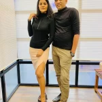 Sunita Rawat Pai with her husband Abhijeet Pai