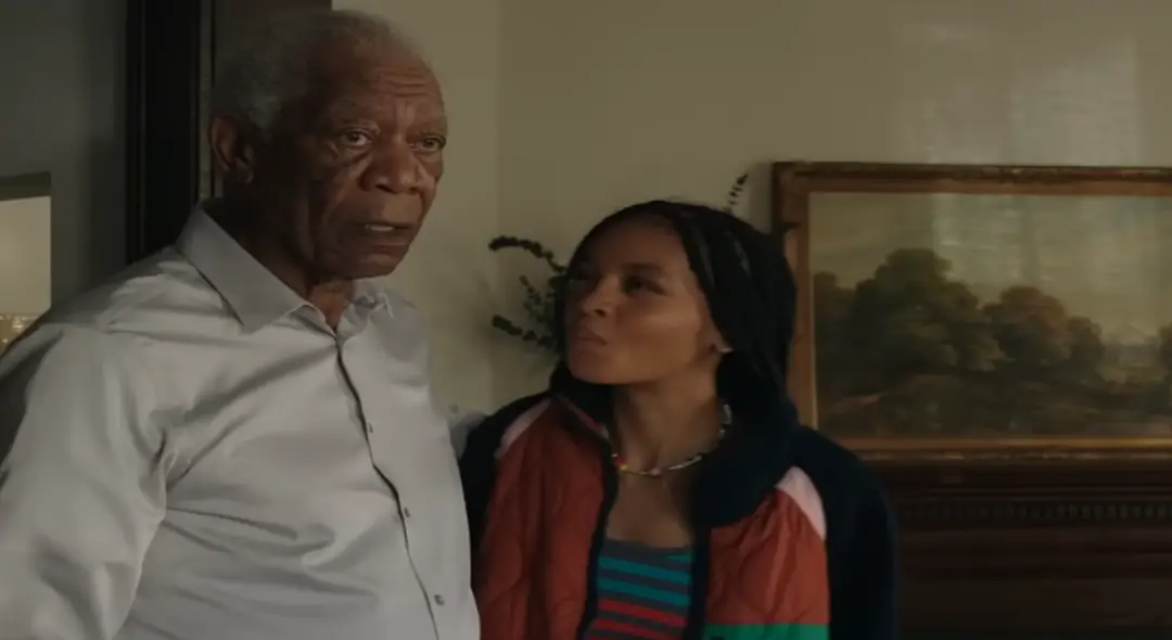 Morgan Freeman, Celeste O Connor in A Good Person Movie (2023)