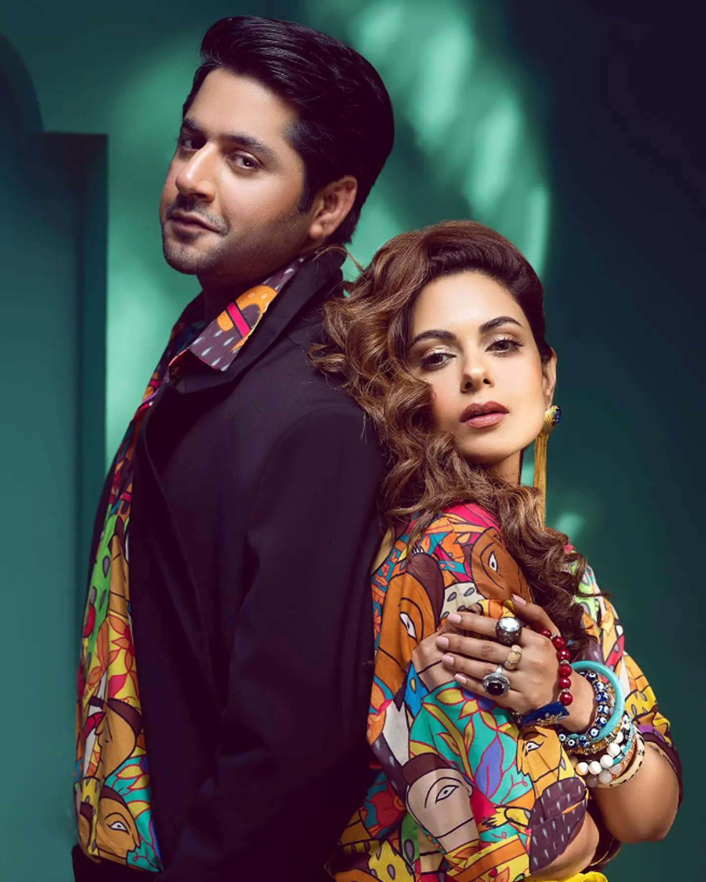 Amar Khan with actor Imran Ashraf