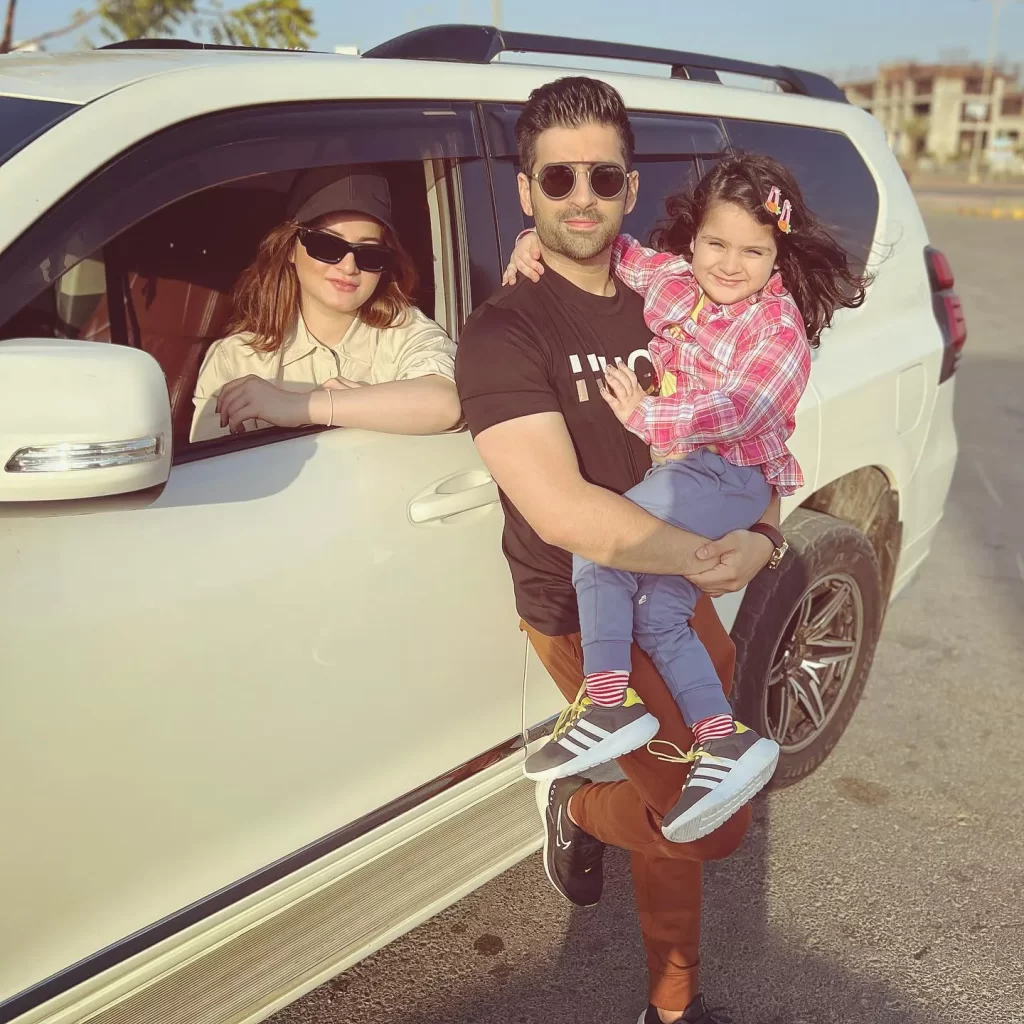 Muneeb Butt and Aiman with Daughter Amal