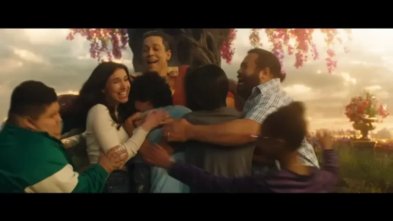 Zachary Levi, Cooper Andrews and Marta Milans in Shazam 2 Fury of the Gods (2023)
