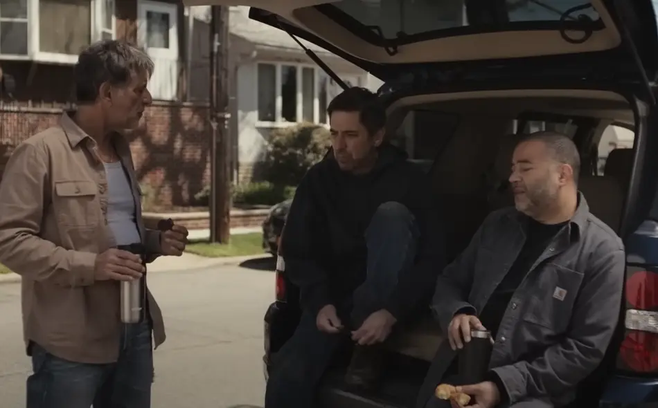 Jon Manfrellotti, Ray Romano, Danny Garcia in Somewhere in Queens Movie (2023)