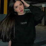 Actress Aena Khan look hot in black track suit