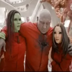 Chris Pratt, Dave Bautista , Zoe Saldana, Pom Klementieff in Guardians of the Galaxy Vol 3 Movie (2023)