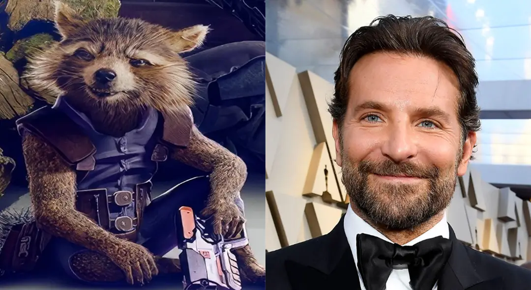 Bradley Cooper as Rocket in Guardians of the Galaxy Vol 3 Movie (2023)