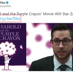 Zachary Levi in Harold and the Purple Crayon Movie (2023)