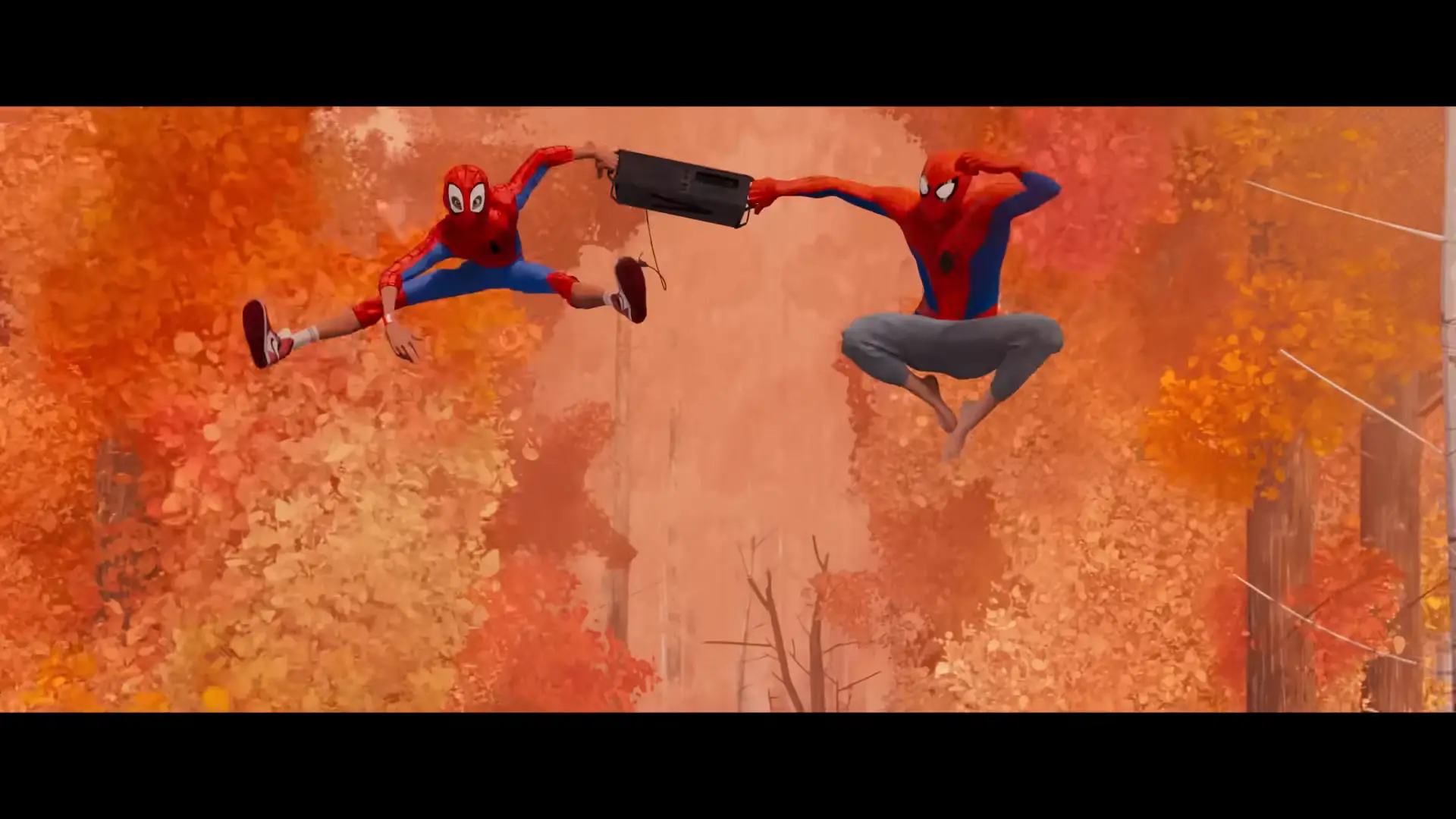 Shameik Moore, Jake Johnson in Spider-Man Across the Spider-Verse Movie (2023)