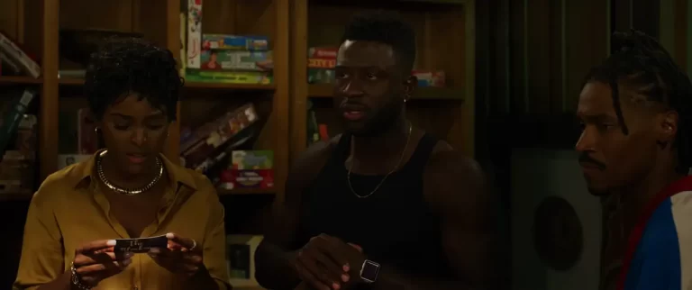Sinqua Walls, Antoinette Robertson, Dewayne Perkins in The Blackening Movie (2023)