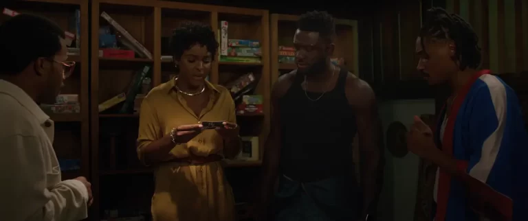 Jay Pharoah , Antoinette Robertson, Dewayne Perkins, Sinqua Walls in The Blackening Movie (2023)