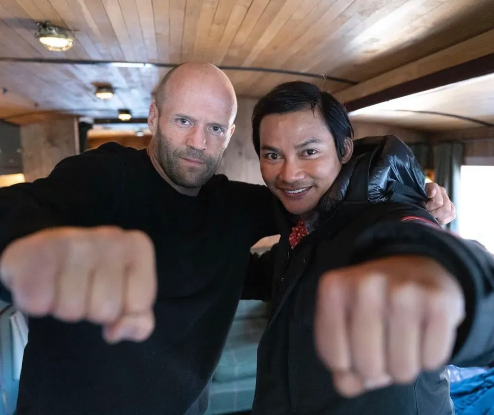 Jason Statham and Tony Jaa in The Expendables 4 movie (2023)