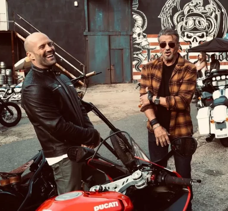 Sylvester Stallone and Jason Statham in The Expendables 4 (2023)