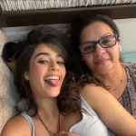Kavya Thapar with her mother