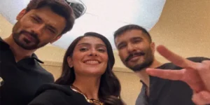 Ayeza Khan Shares Exclusive BTS Pictures from Humraaz