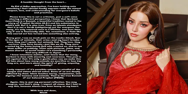 Alizeh Shah Instagram Message of Eid-ul-Adha